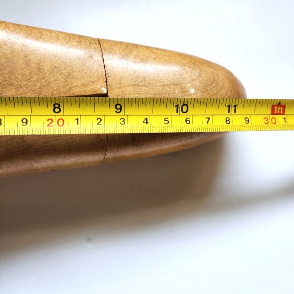 Vintage Shoe Trees Stretchers Mens 10M Classic Maple Construction Hanging Loops - Picture 12 of 13
